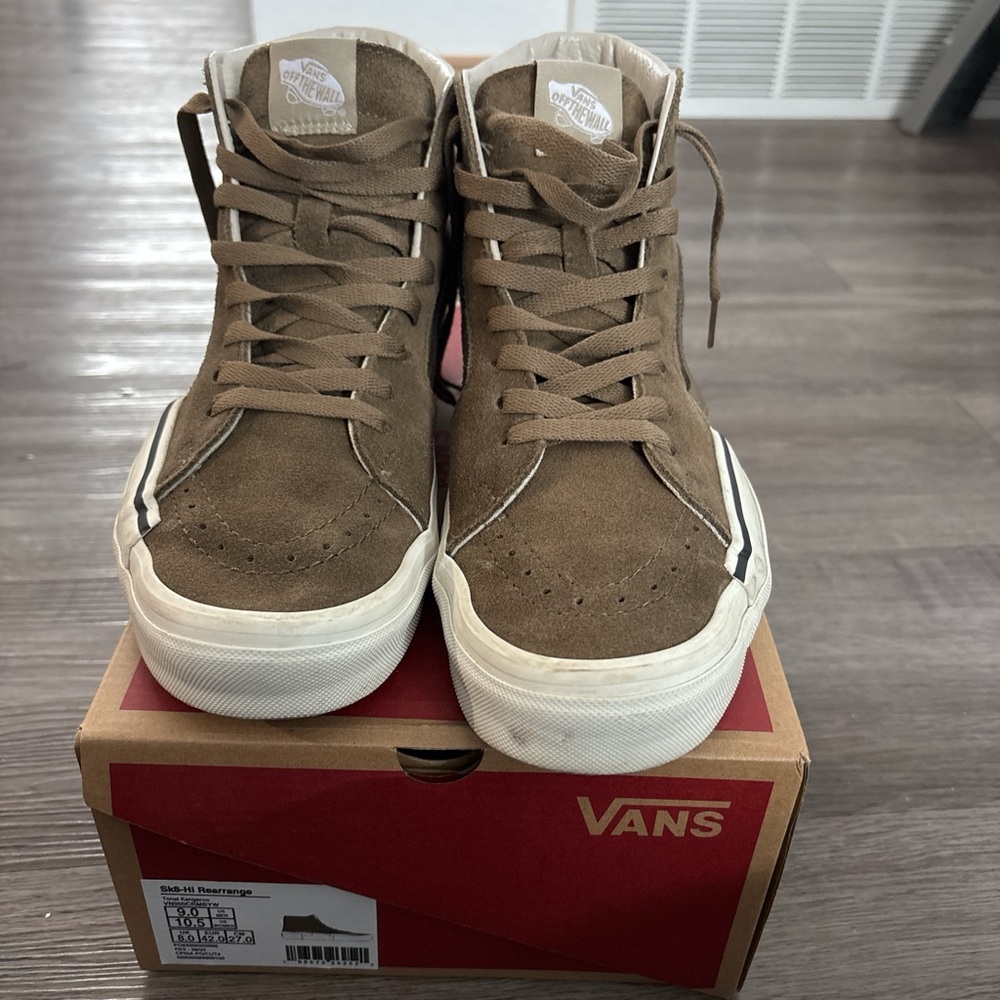 Vans Men's Brown Suede High-Top Sneakers